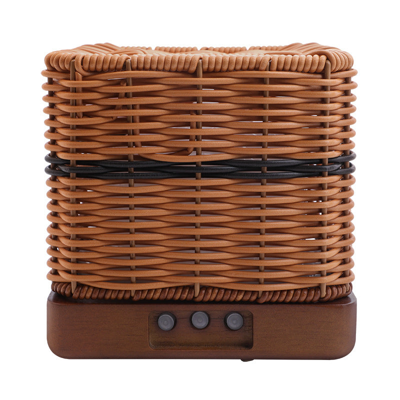 Wicker-Inspired Ceramic Aromatherapy Diffuser - Rattan Design Series 300ML