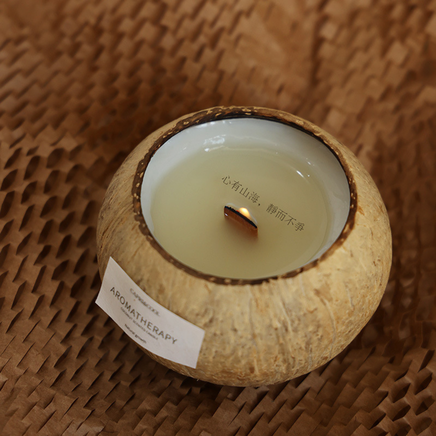 Coconut Shell Aromatherapy Candle