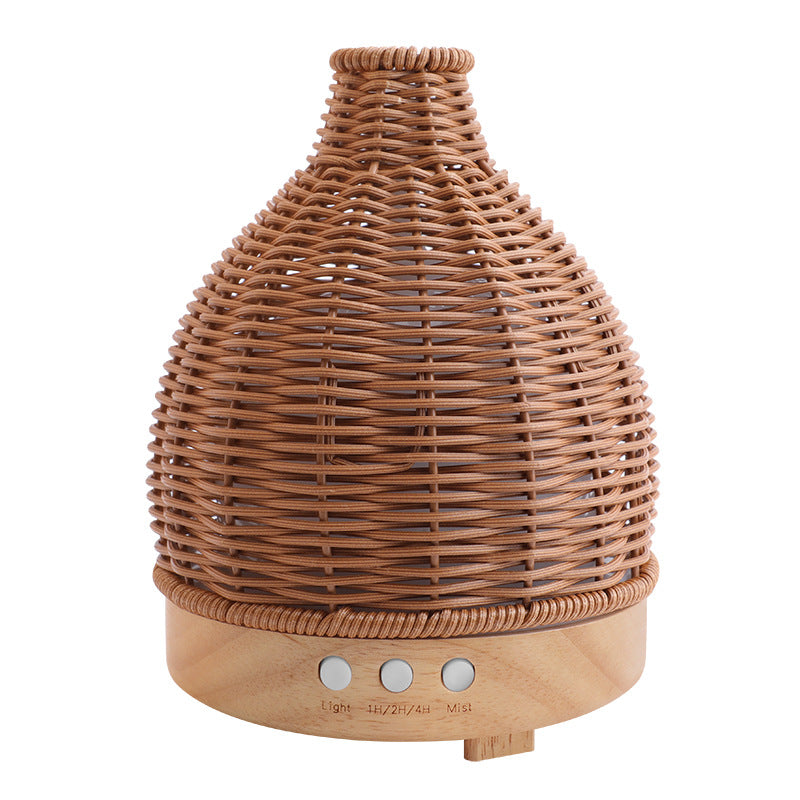 Wicker-Inspired Ceramic Aromatherapy Diffuser - Rattan Design Series 300ML